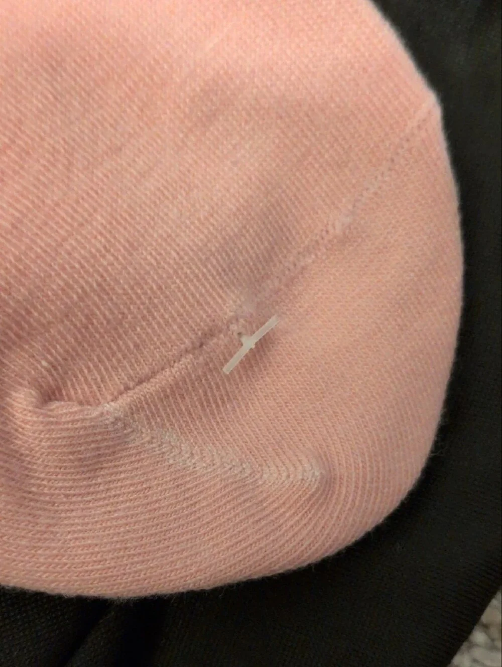 ALO Yoga  Crew Socks in Rose Pink with White Stripes